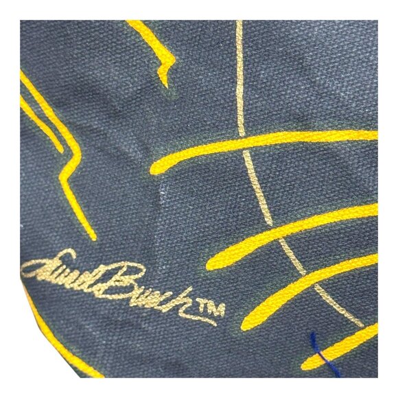 Laurel Burch Colorful Black Cat Shoulder Purse Pocketbook Canvas Tote Bag NEW - Picture 3 of 16